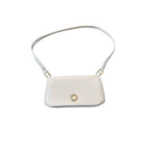 Women's Vintage Lewis Off-White Patent Leather Shoulder Bag One Size